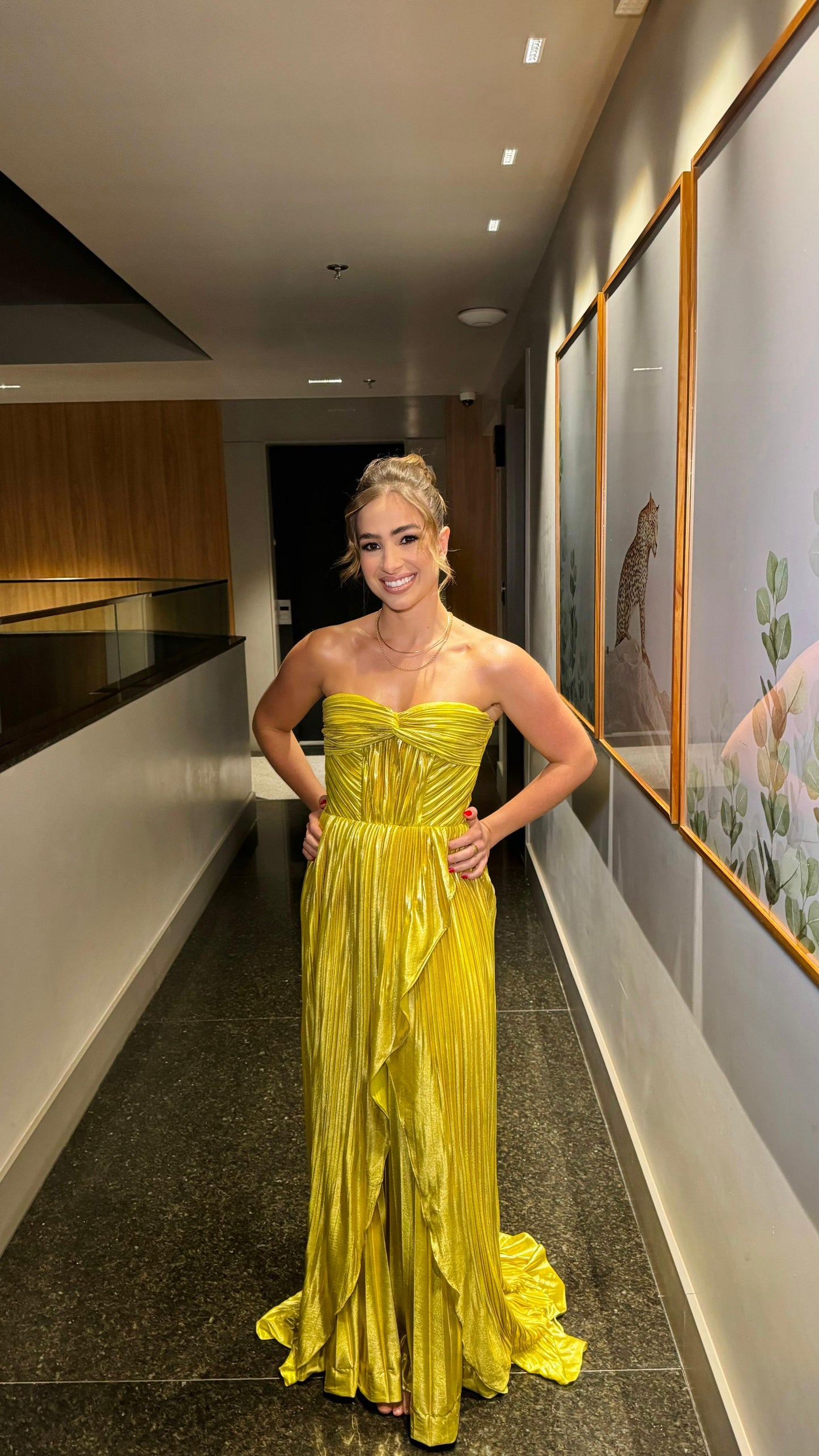 Vestido Zah Metalizado DC