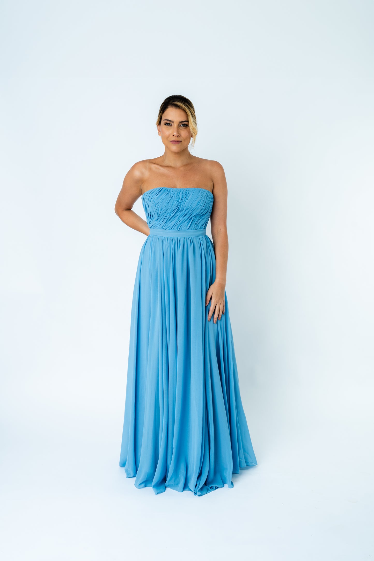 Vestido Blue Drapé SS
