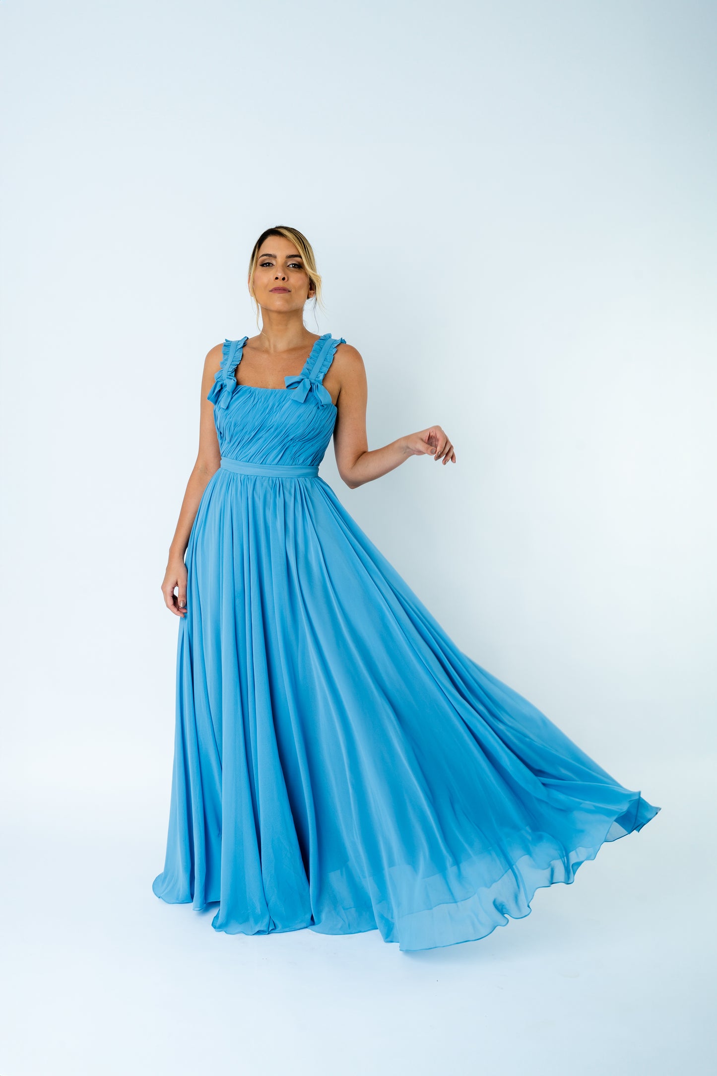 Vestido Blue Drapé SS