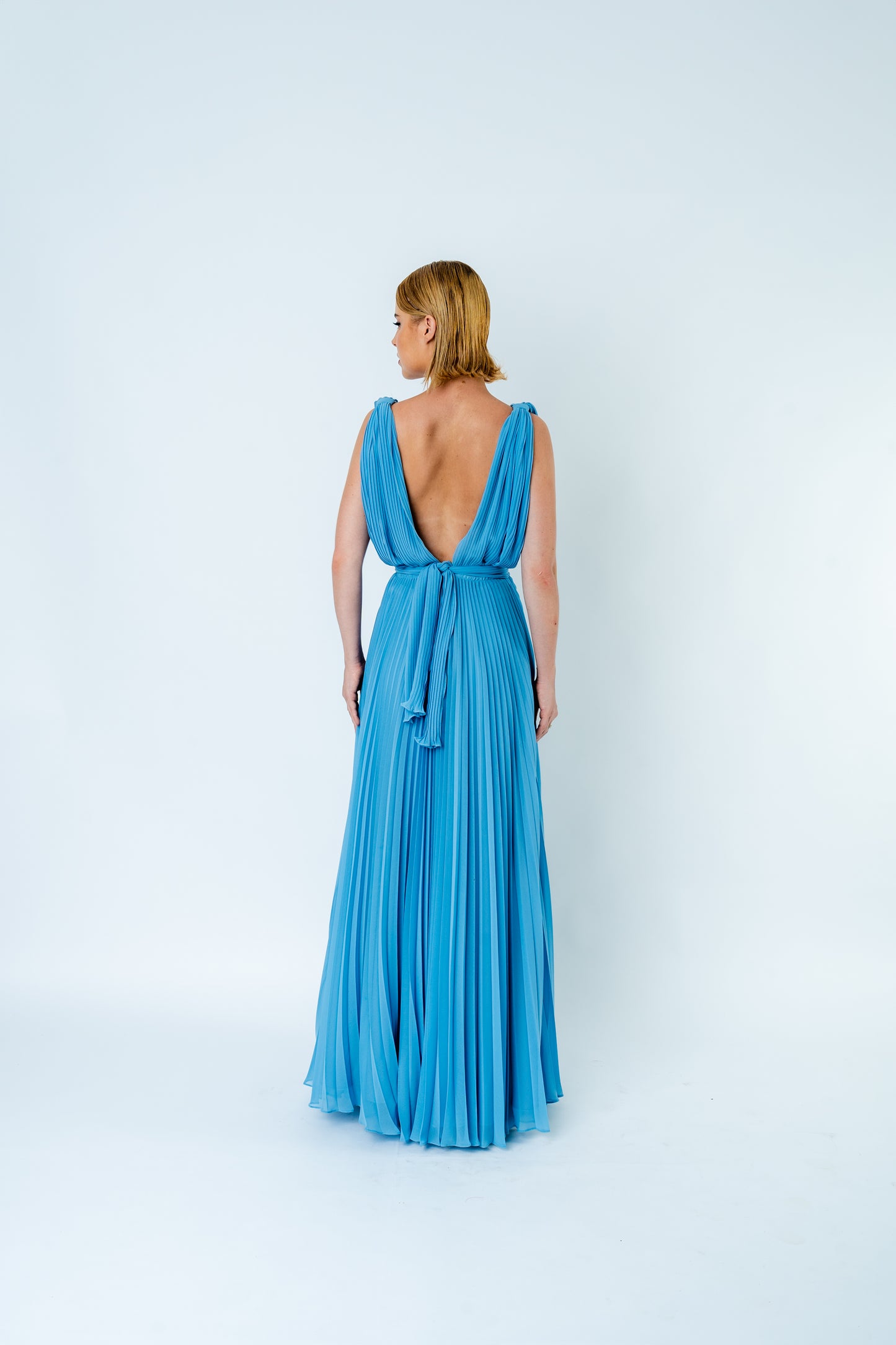 Vestido Blue Plissé SS