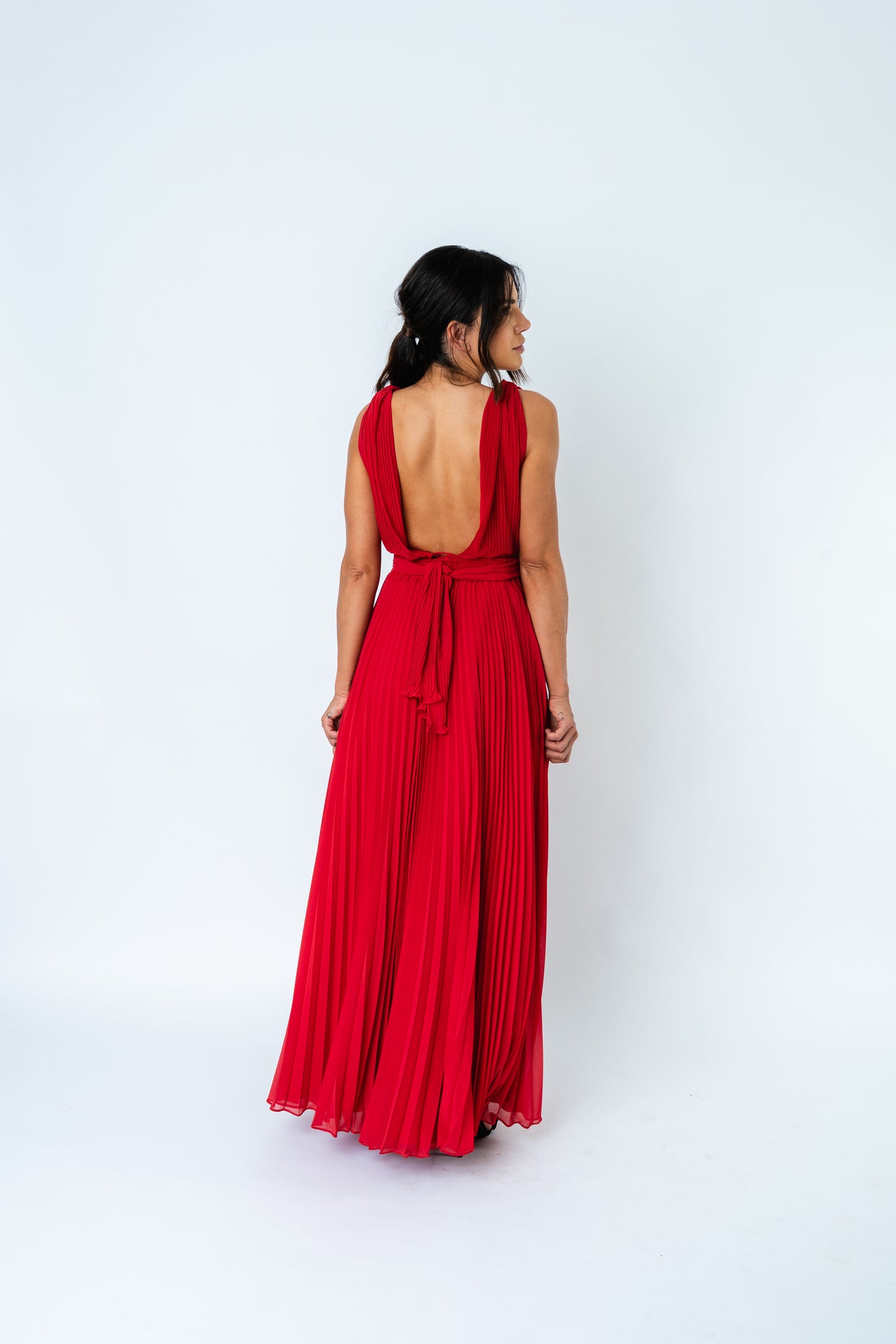 Vestido Red Plissé SS