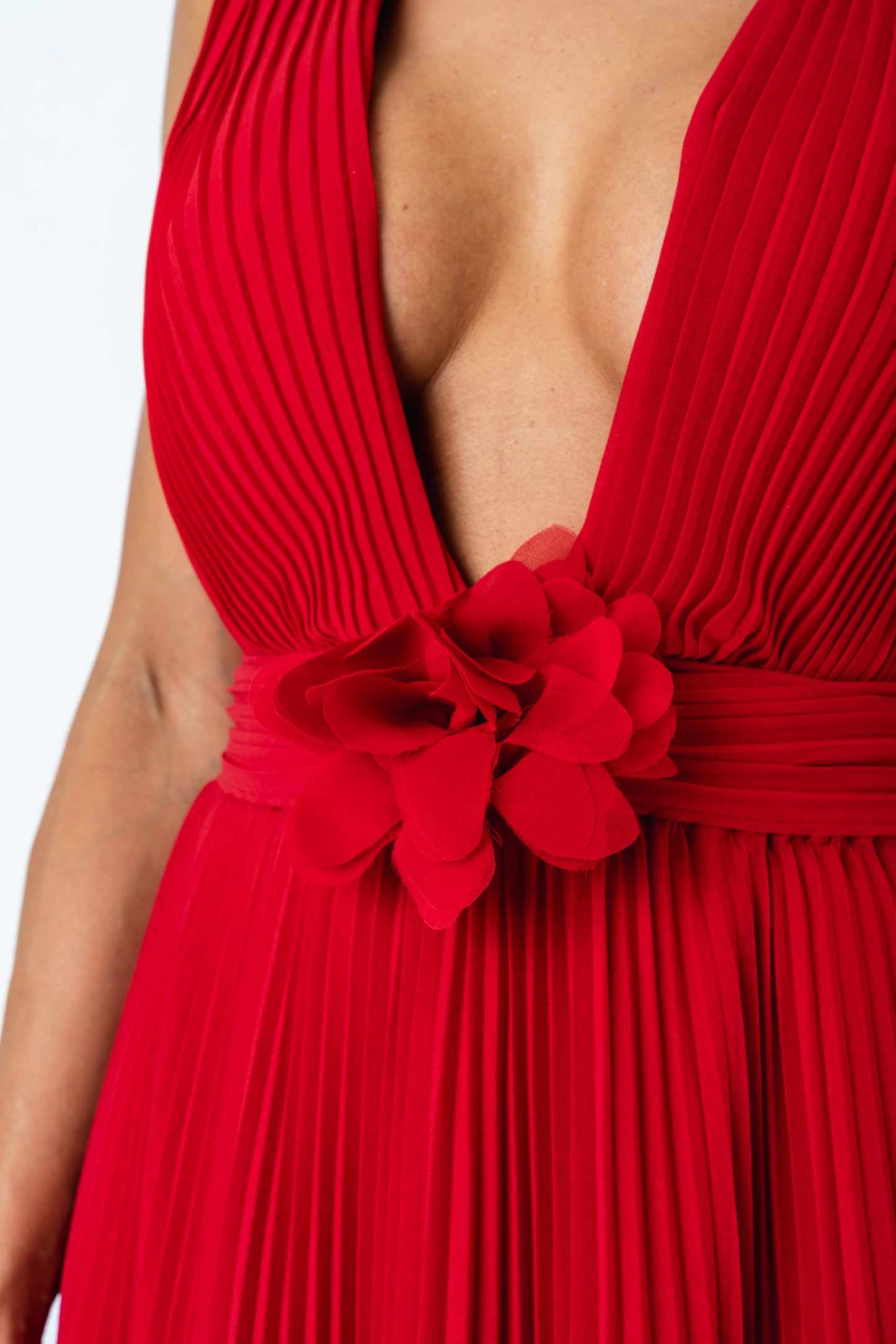 Vestido Red Plissé SS