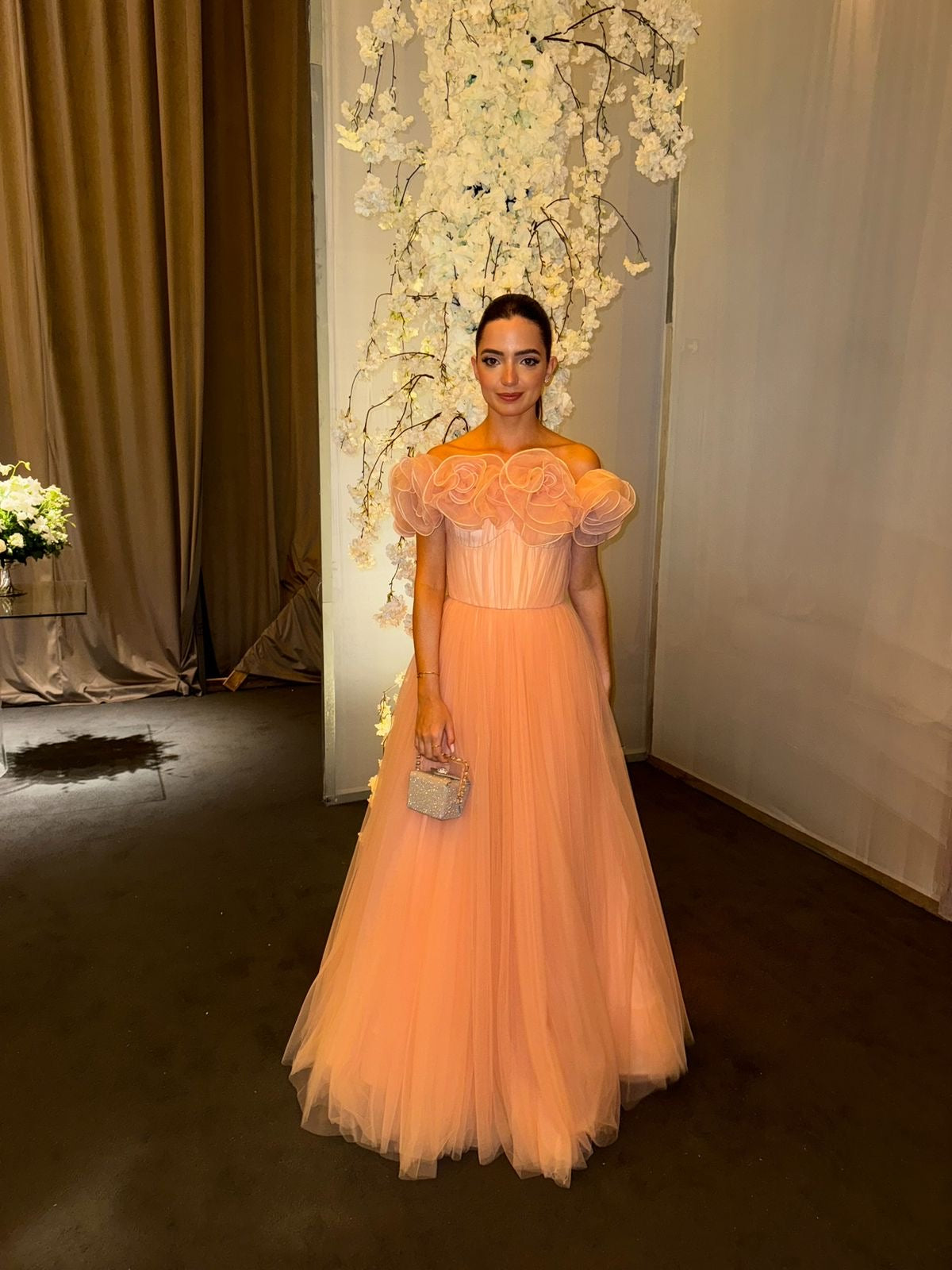 Vestido Apricot Rose