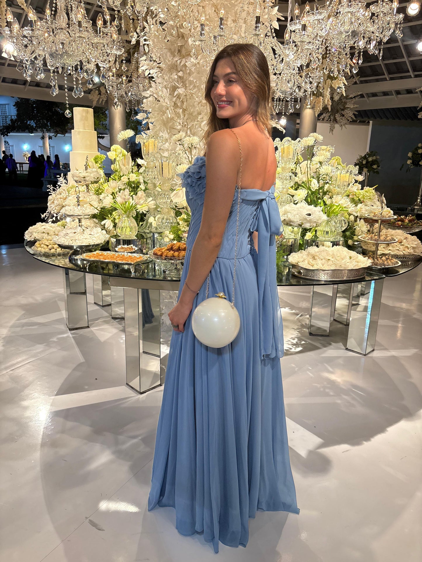 Vestido Blue Drapé SS