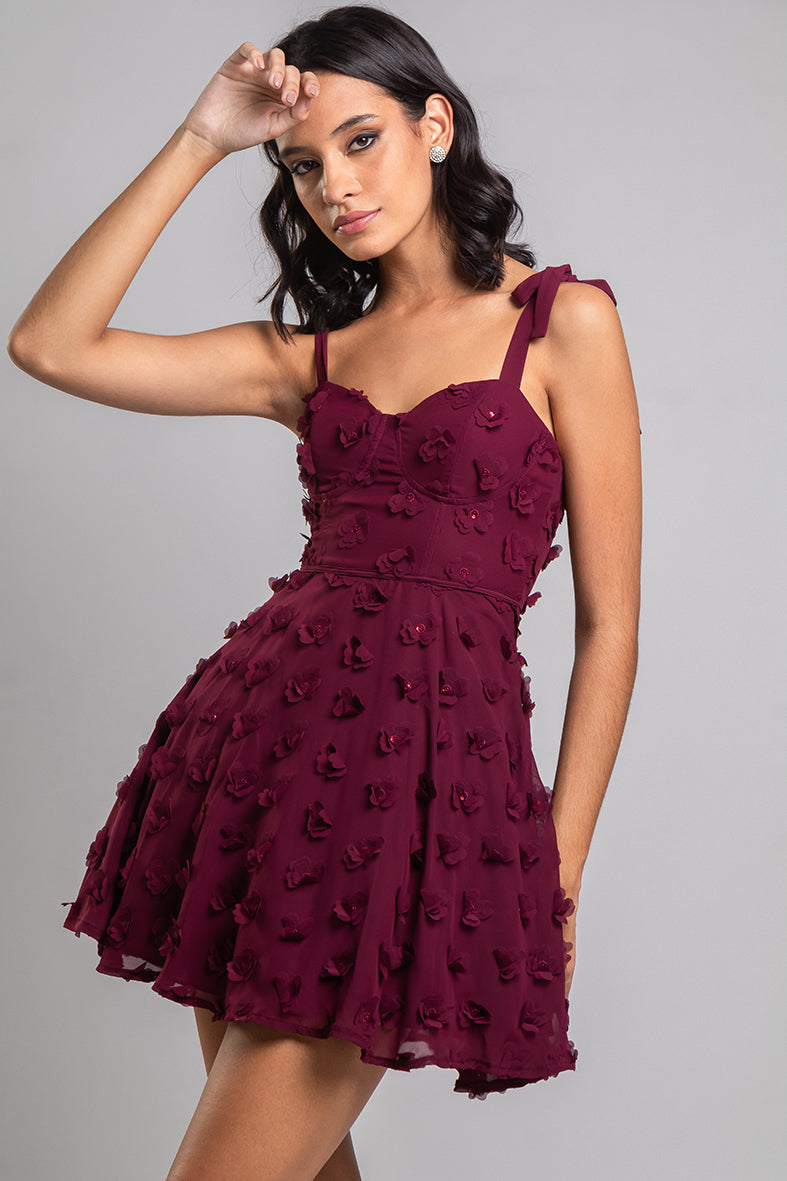 Vestido Maroon