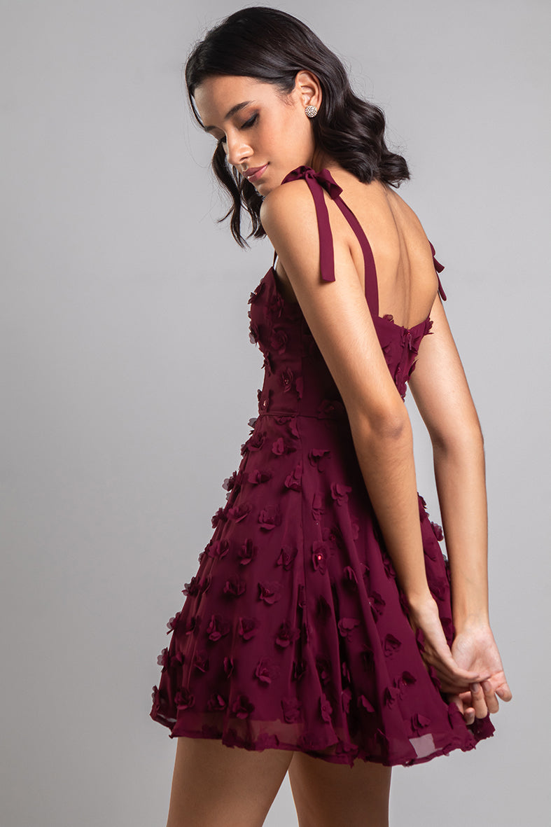 Vestido Maroon