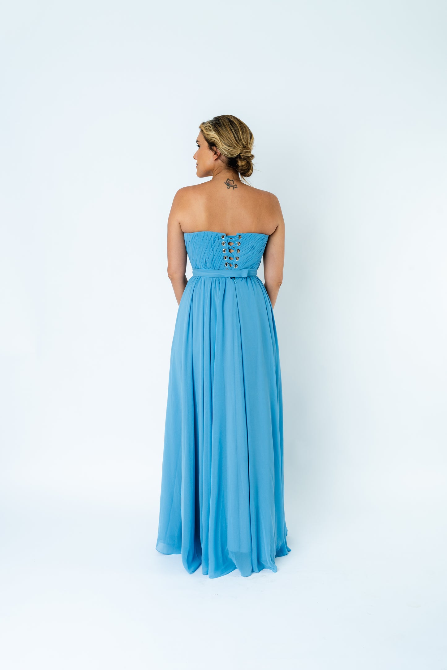 Vestido Blue Drapé SS