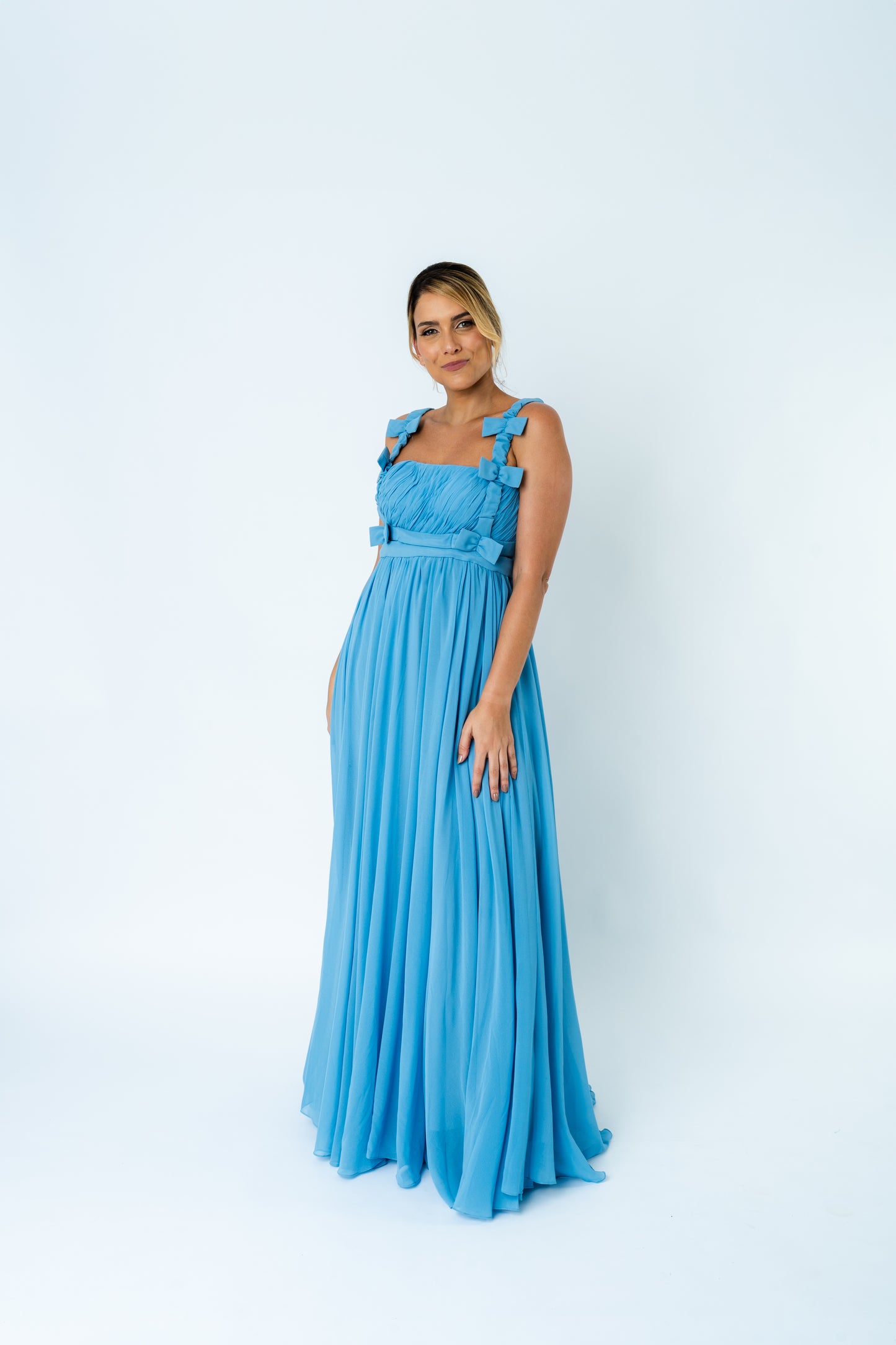 Vestido Blue Drapé SS
