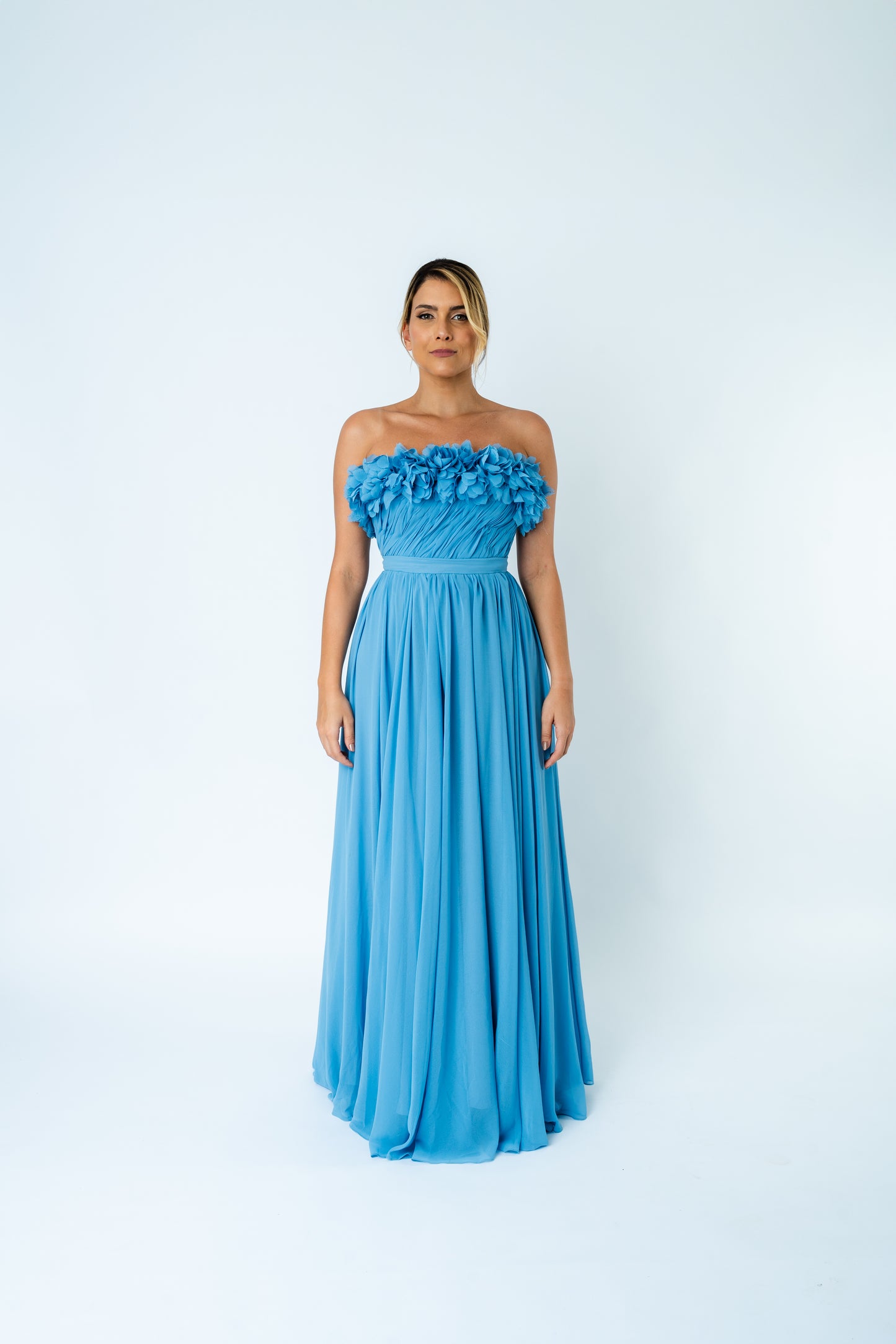 Vestido Blue Drapé SS